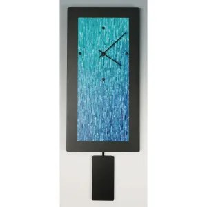Pendulum Wall Clocks, B820P, B1020P, B1224P Teal Ocean Blend by Linda Lamore