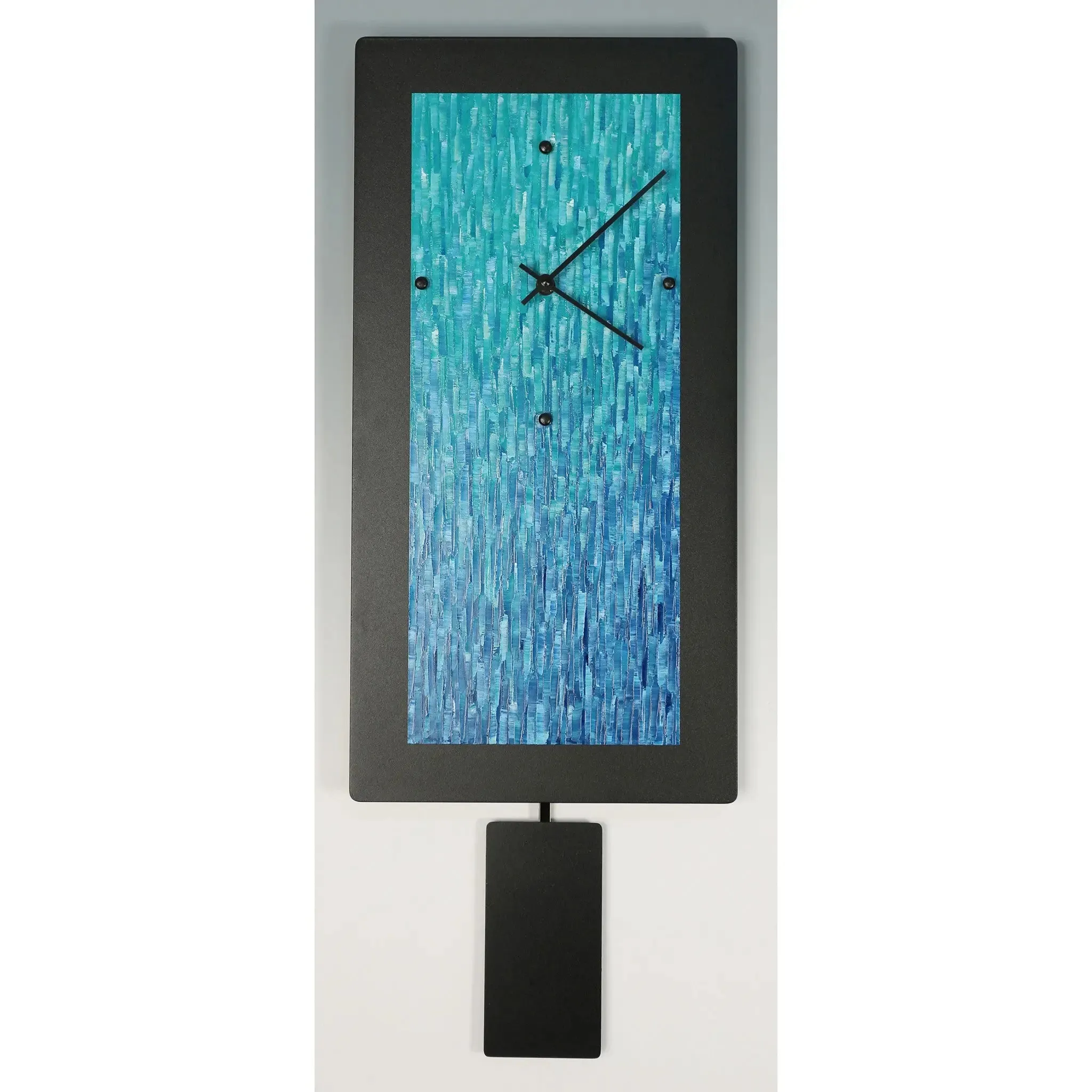 Pendulum Wall Clocks, B820P, B1020P, B1224P Teal Ocean Blend by Linda Lamore
