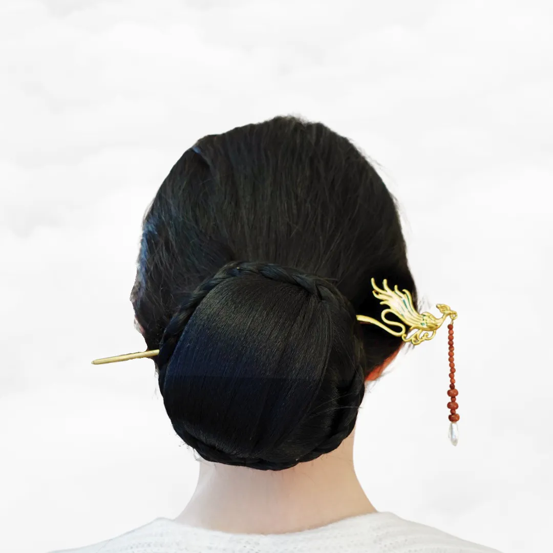 Phoenix Gemstone Tassel Hairstick