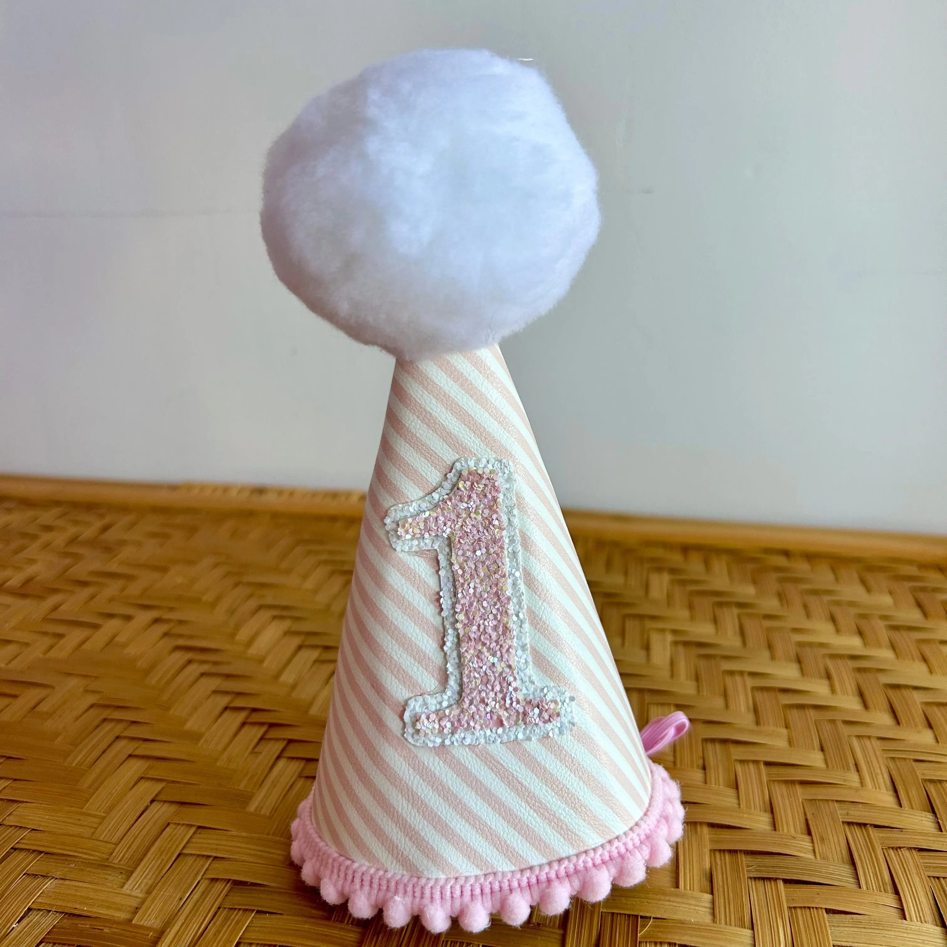 Pink Stripe Party Hat | ONE
