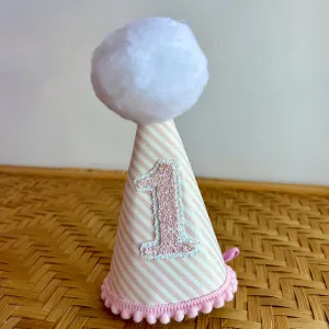 Pink Stripe Party Hat | ONE