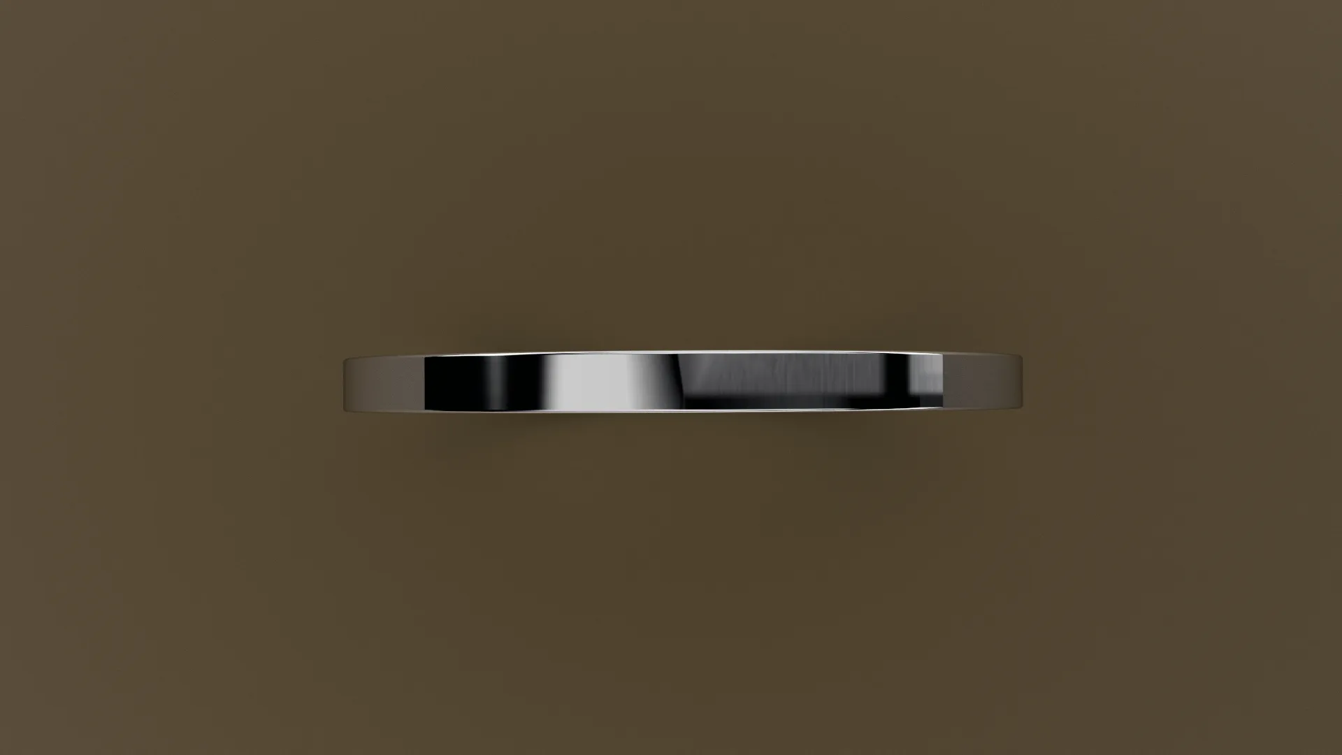 Polished White Gold 1.5mm Flat Wedding Band
