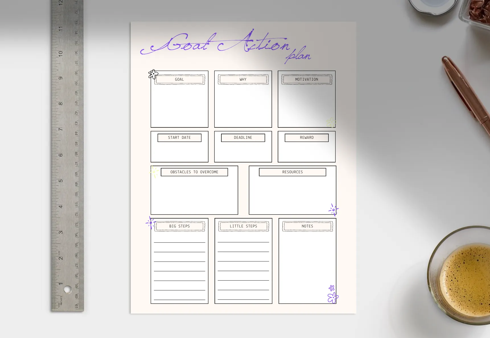 Printable Goal Tracker Sheets