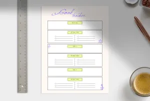 Printable Goal Tracker Sheets