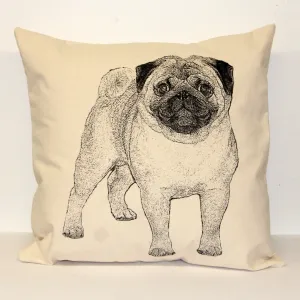 Pug Decorative Pillow Large