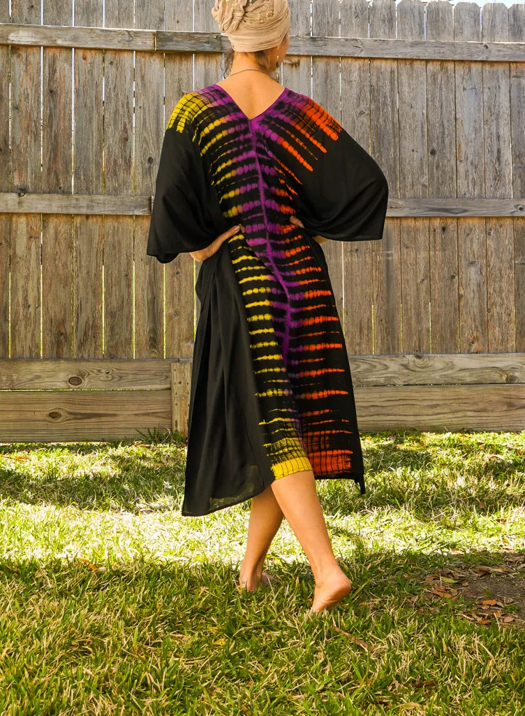 Radiant Sunset Hand Dyed Kaftan Dress