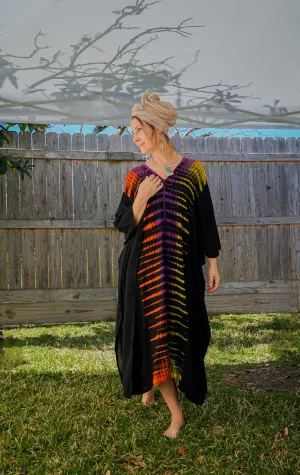 Radiant Sunset Hand Dyed Kaftan Dress