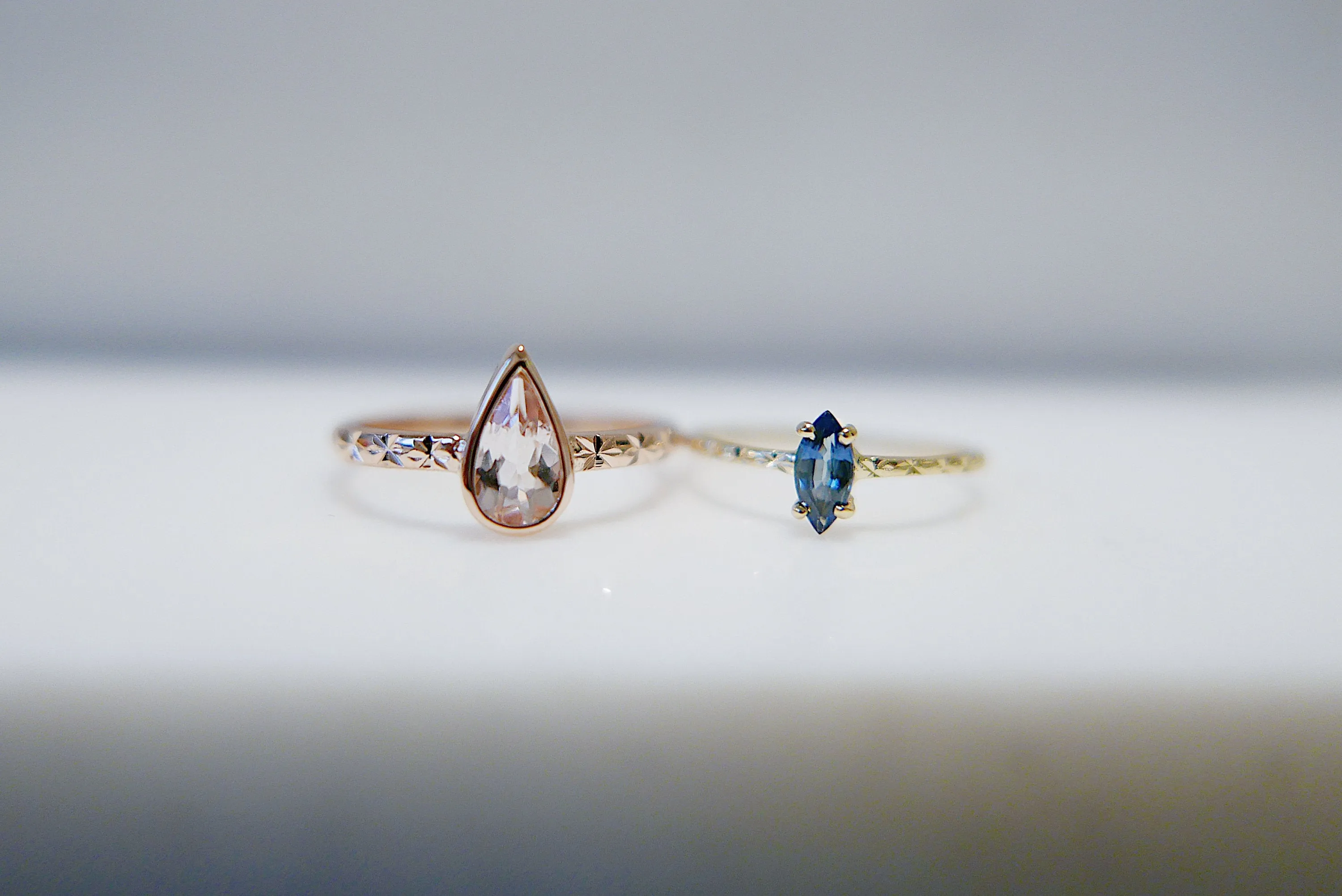 Rae Morganite Bezel Ring