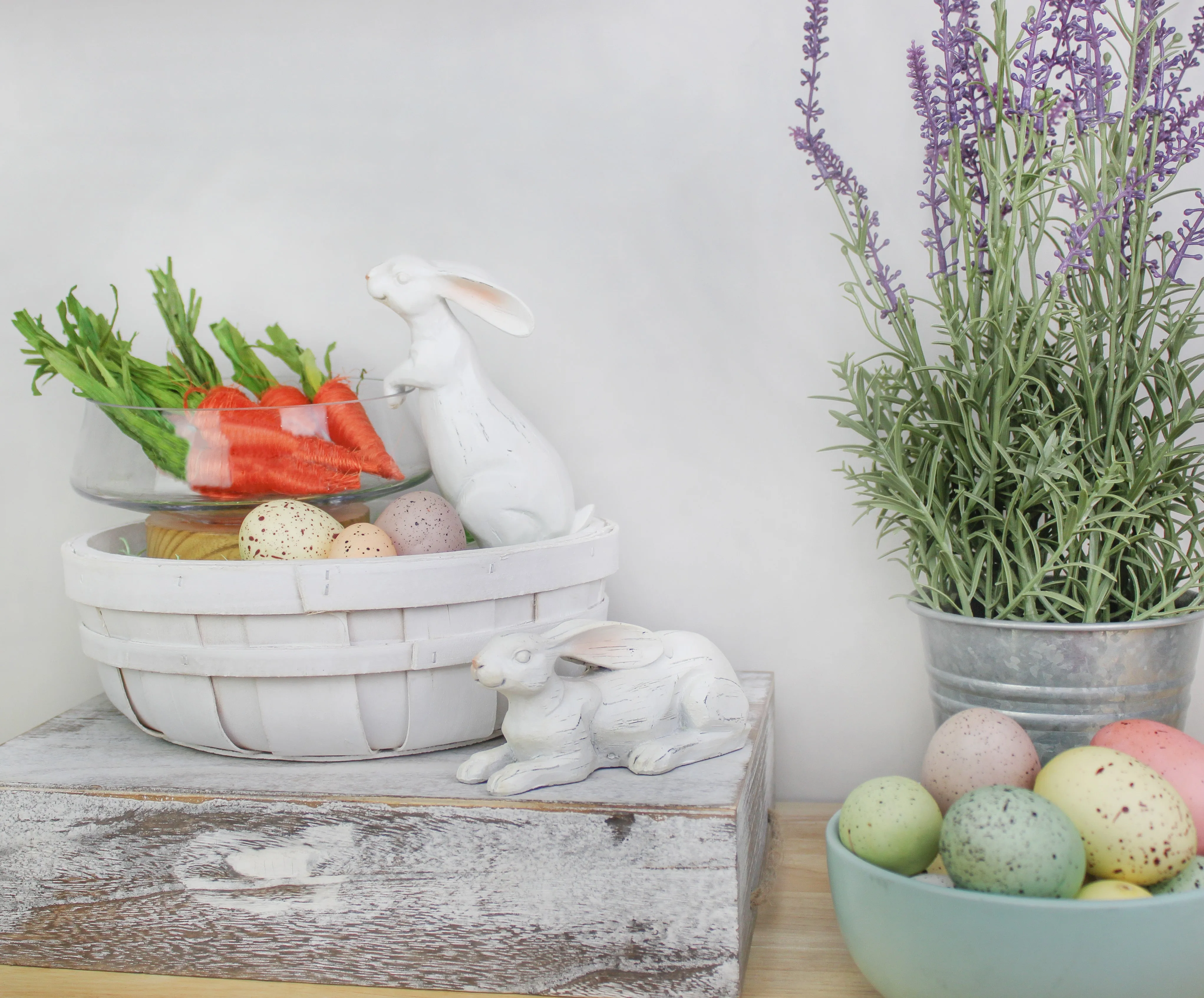 Round Decorative Wood Baskets (Set of 3)