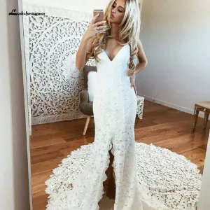 Roycebridal Backless Sexy Women Wedding Dresses Mermaid Wedding Dress