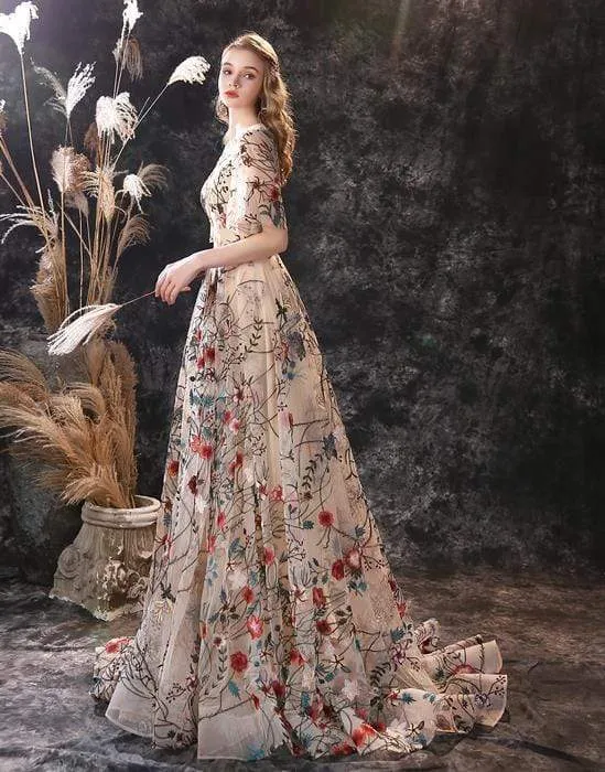 Roycebridal Princess African Mermaid Wedding Dress Satin Sexy Flowers Bridal Dress