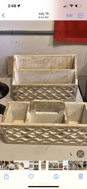 Rustic Desk Organizer