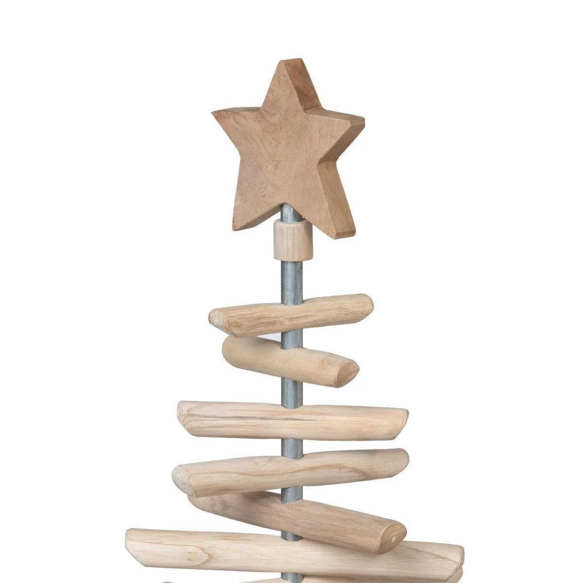 Rustic Teak Wood Christmas Tree, 60 in.