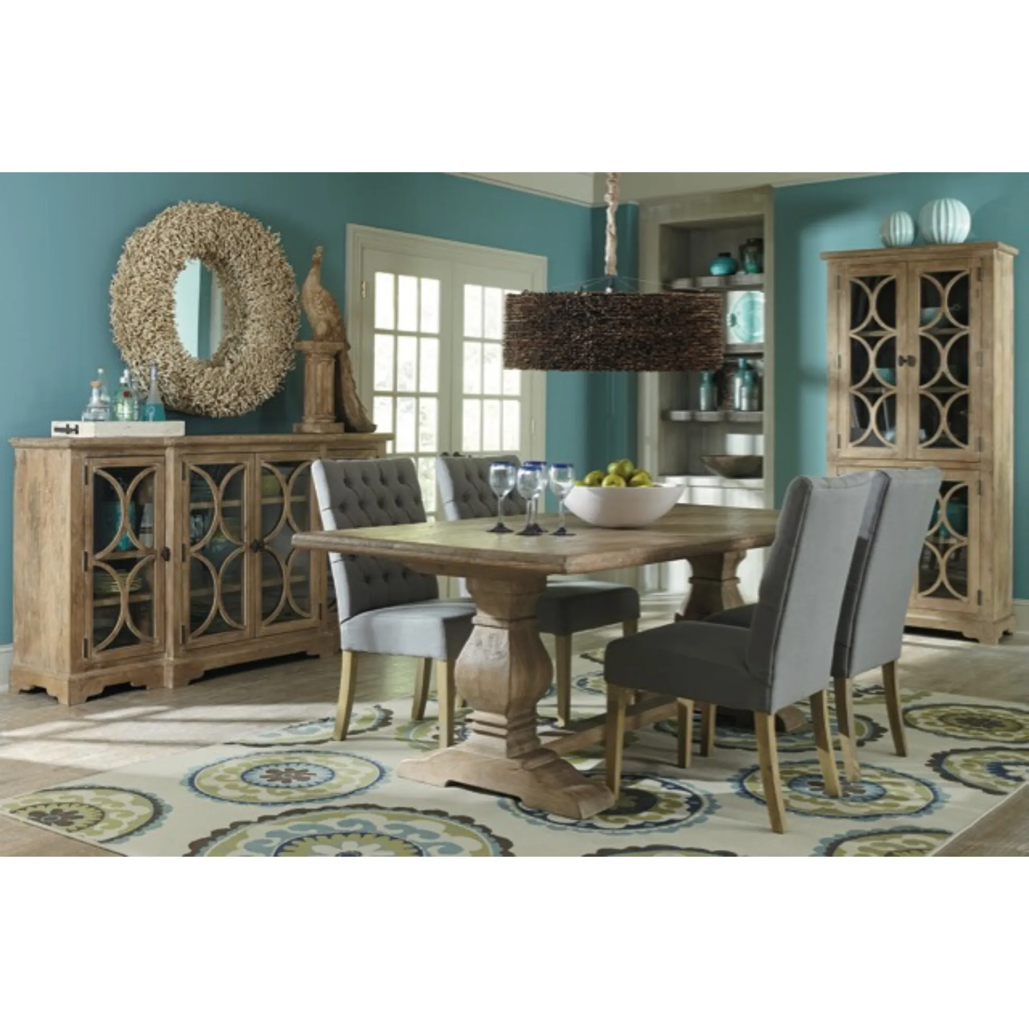 San Rafael Tall Glass Cabinet