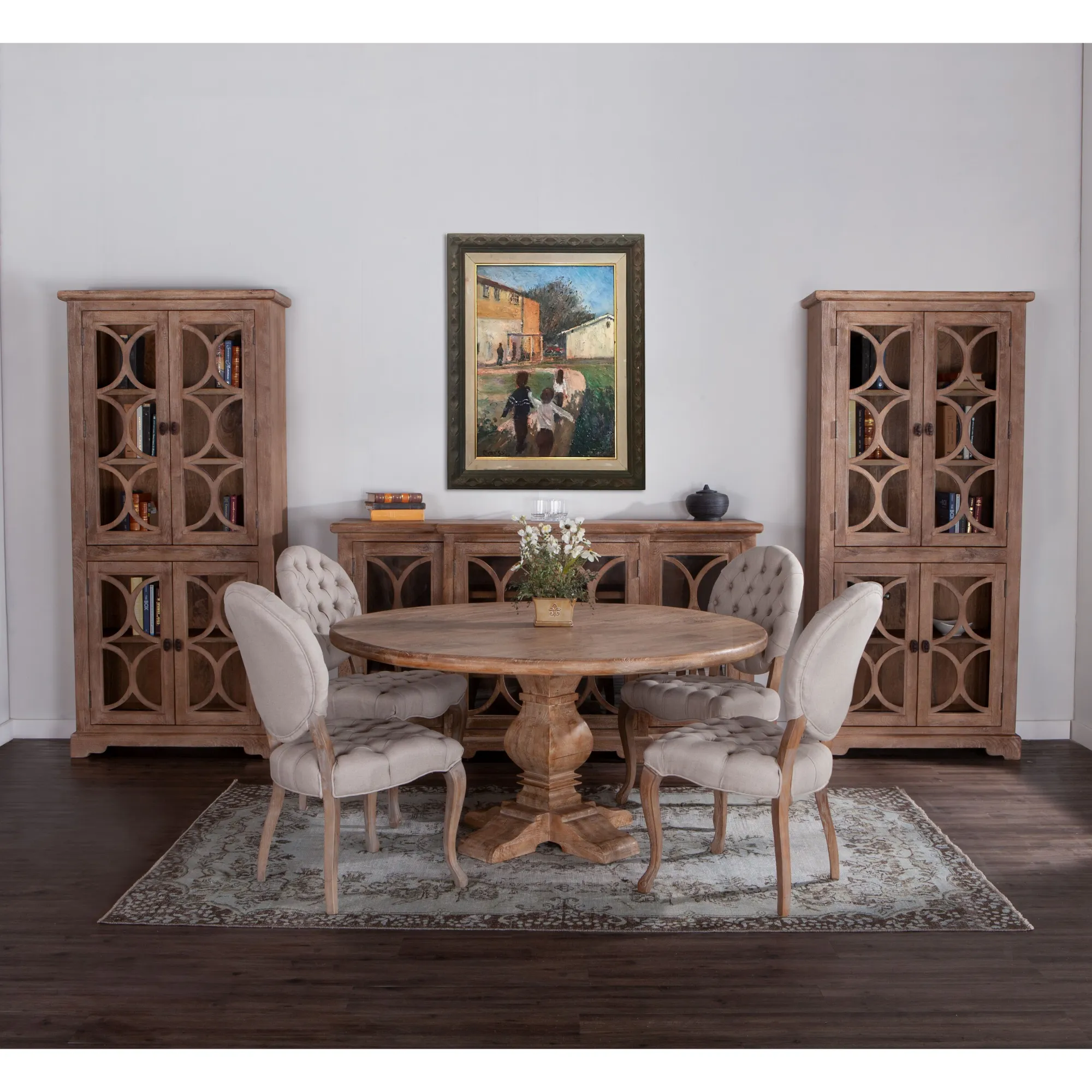 San Rafael Tall Glass Cabinet
