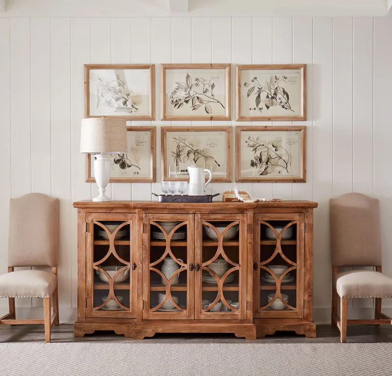 San Rafael Wide Glass Sideboard