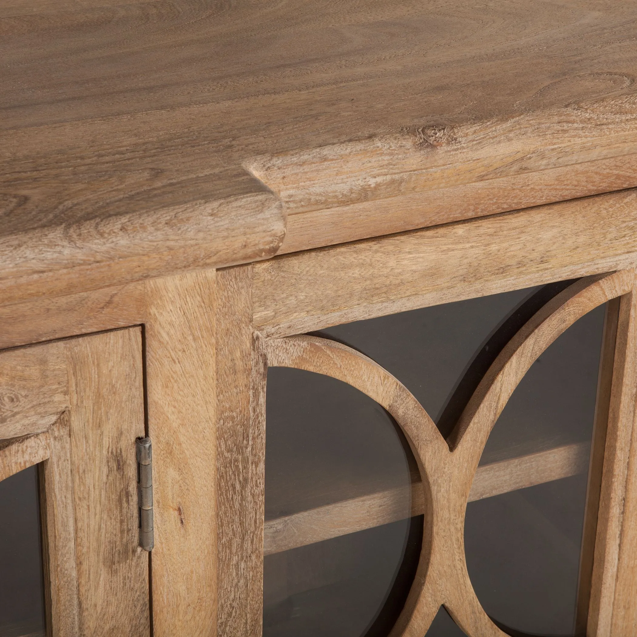 San Rafael Wide Glass Sideboard