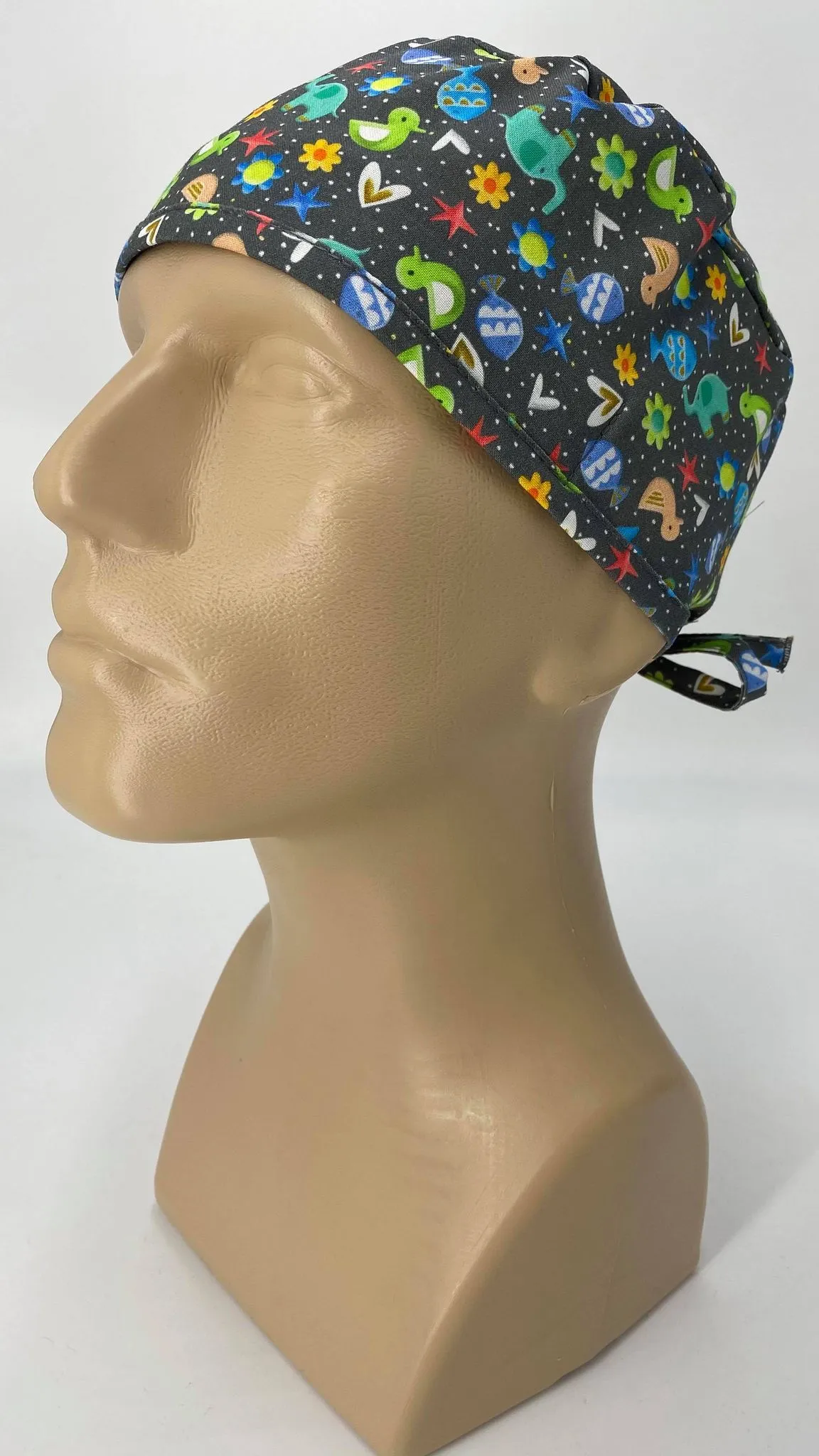 Scrub Cap Medical Surgeon Head Cover Surgical Hat Nurse Nursing Operating Room, Animal Cracker Animals