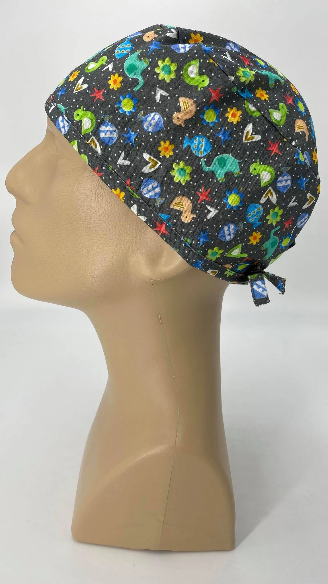 Scrub Cap Medical Surgeon Head Cover Surgical Hat Nurse Nursing Operating Room, Animal Cracker Animals