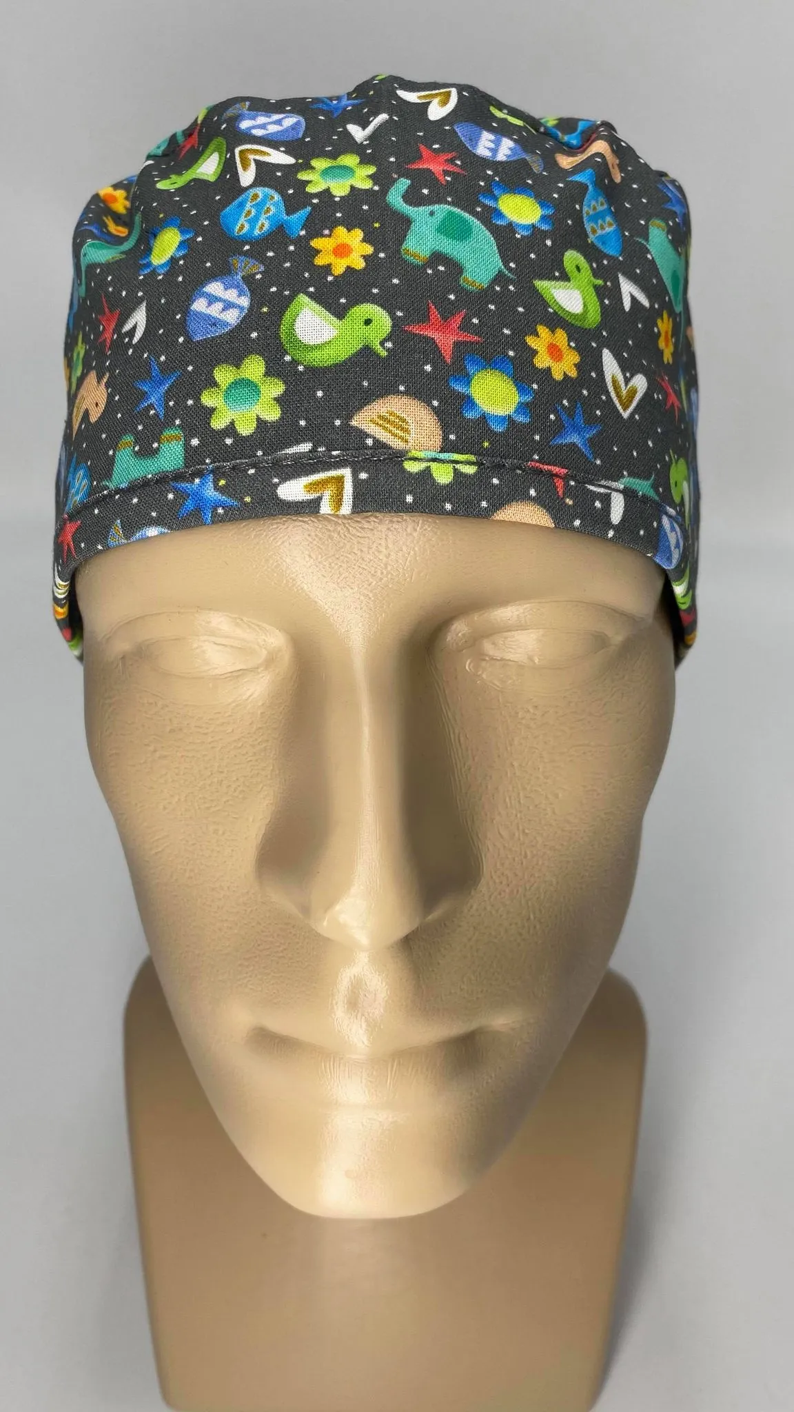 Scrub Cap Medical Surgeon Head Cover Surgical Hat Nurse Nursing Operating Room, Animal Cracker Animals