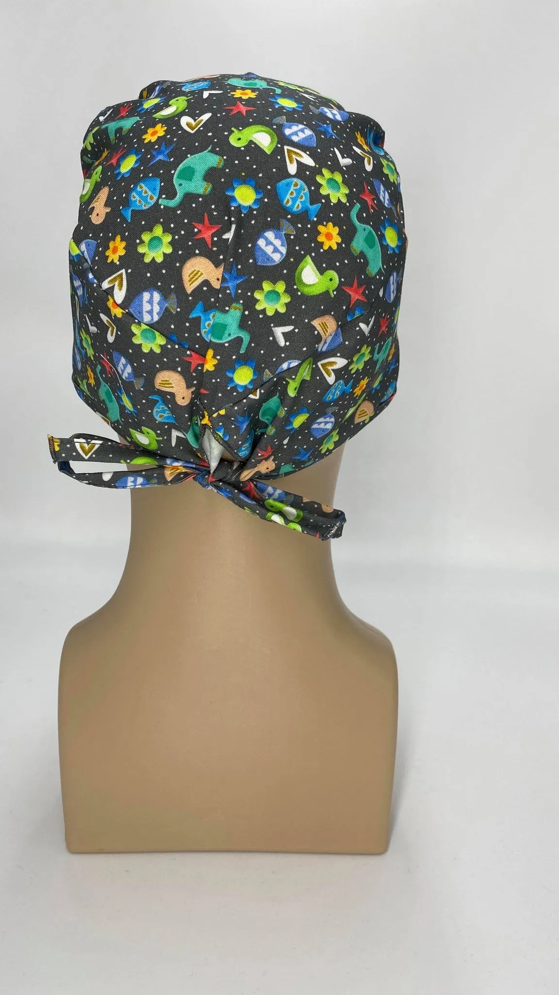 Scrub Cap Medical Surgeon Head Cover Surgical Hat Nurse Nursing Operating Room, Animal Cracker Animals