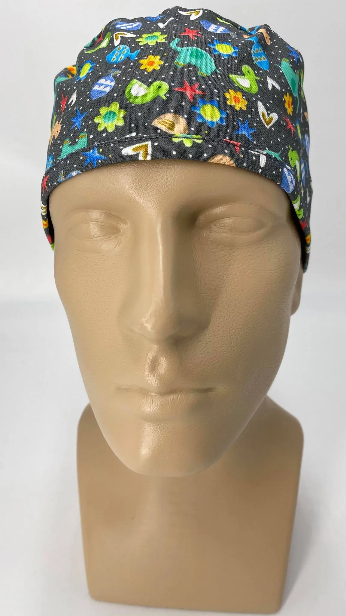 Scrub Cap Medical Surgeon Head Cover Surgical Hat Nurse Nursing Operating Room, Animal Cracker Animals