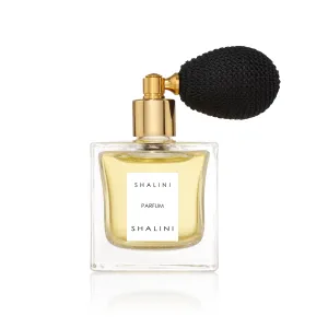 Shalini Parfum | Cubique Glass Bottle with Black Bulb Atomizer