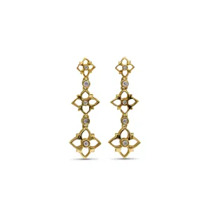 Signature White Diamond 0.20ct 7mm, 9mm, 11mm Earring in 18K Gold
