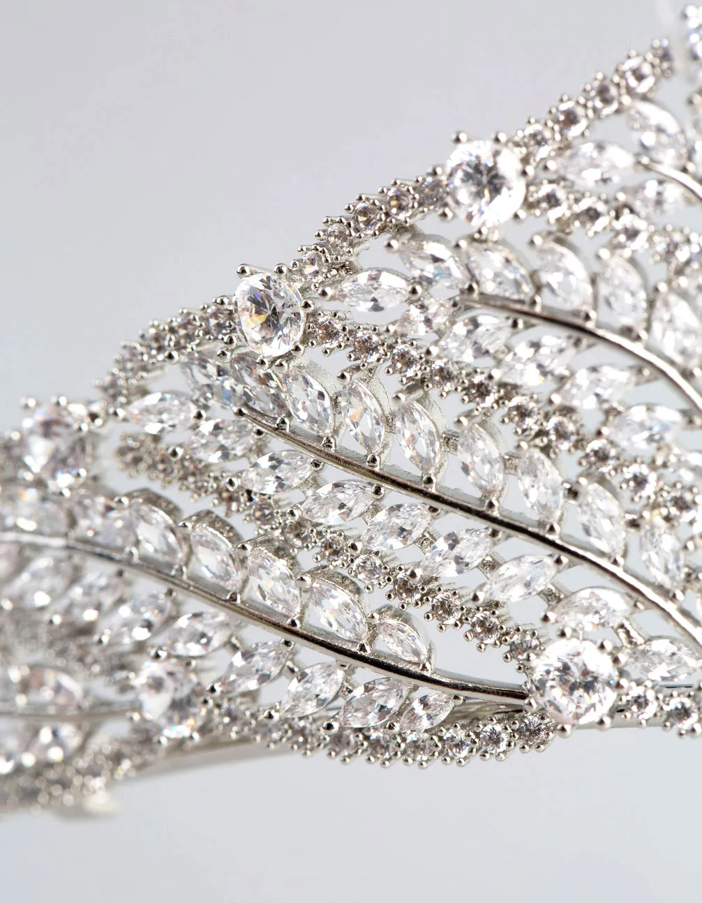 Silver Cubic Zirconia Royal Tiara