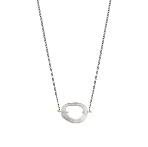 Skipping Stones Simple Necklace in Silver