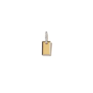 Small Diamond Tag  Single Earring