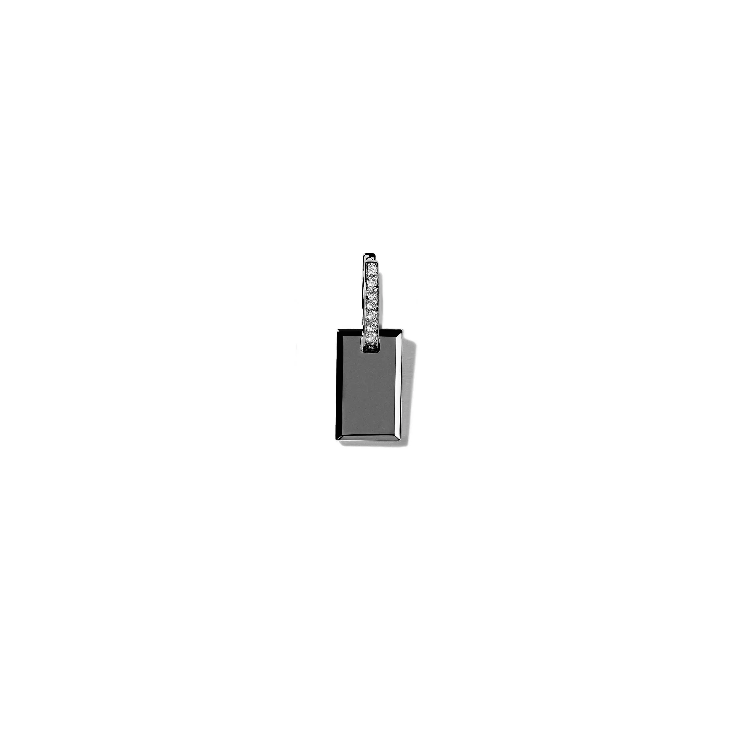 Small Diamond Tag  Single Earring