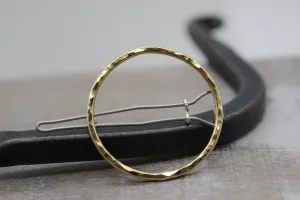 Small Golden brass barrette