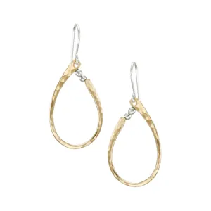 Small Oval with Metal Beads Earring