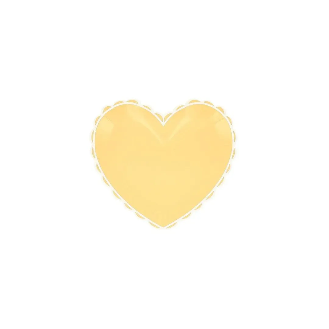 Small Pastel Heart Plates