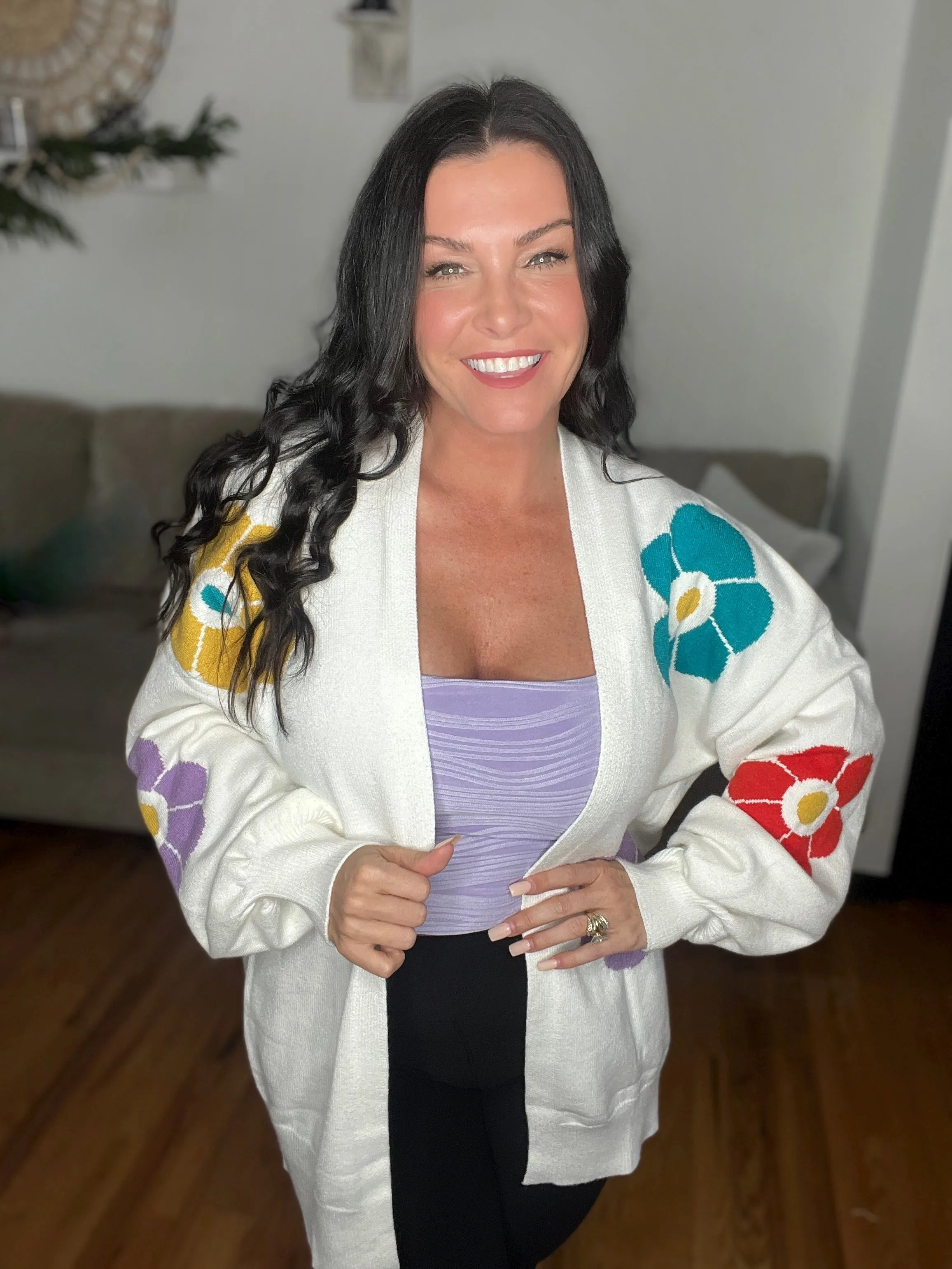 Soft Floral Days Cardigan