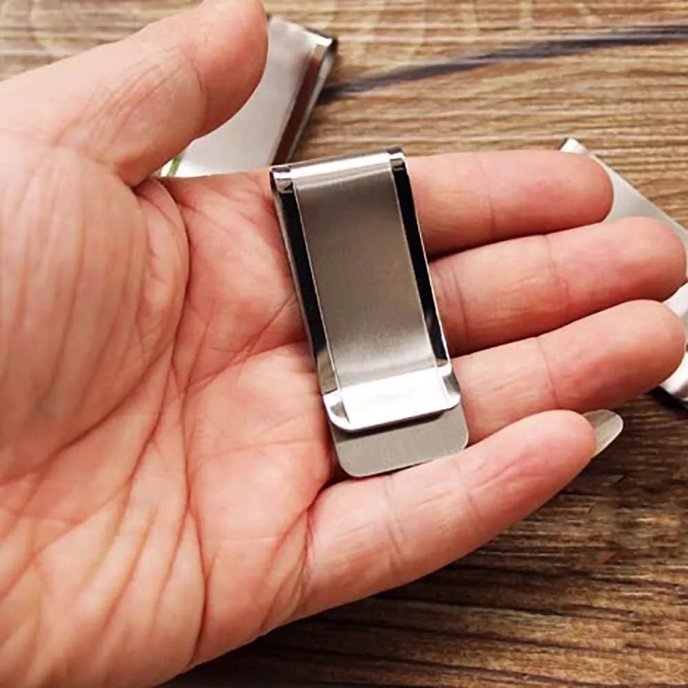 Solid Titanium Money Clip, Minimalist EDC Credit Card Holder