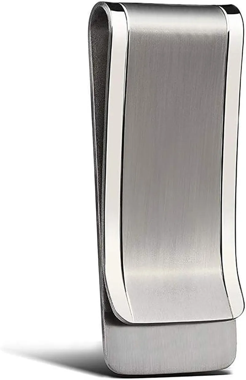 Solid Titanium Money Clip, Minimalist EDC Credit Card Holder