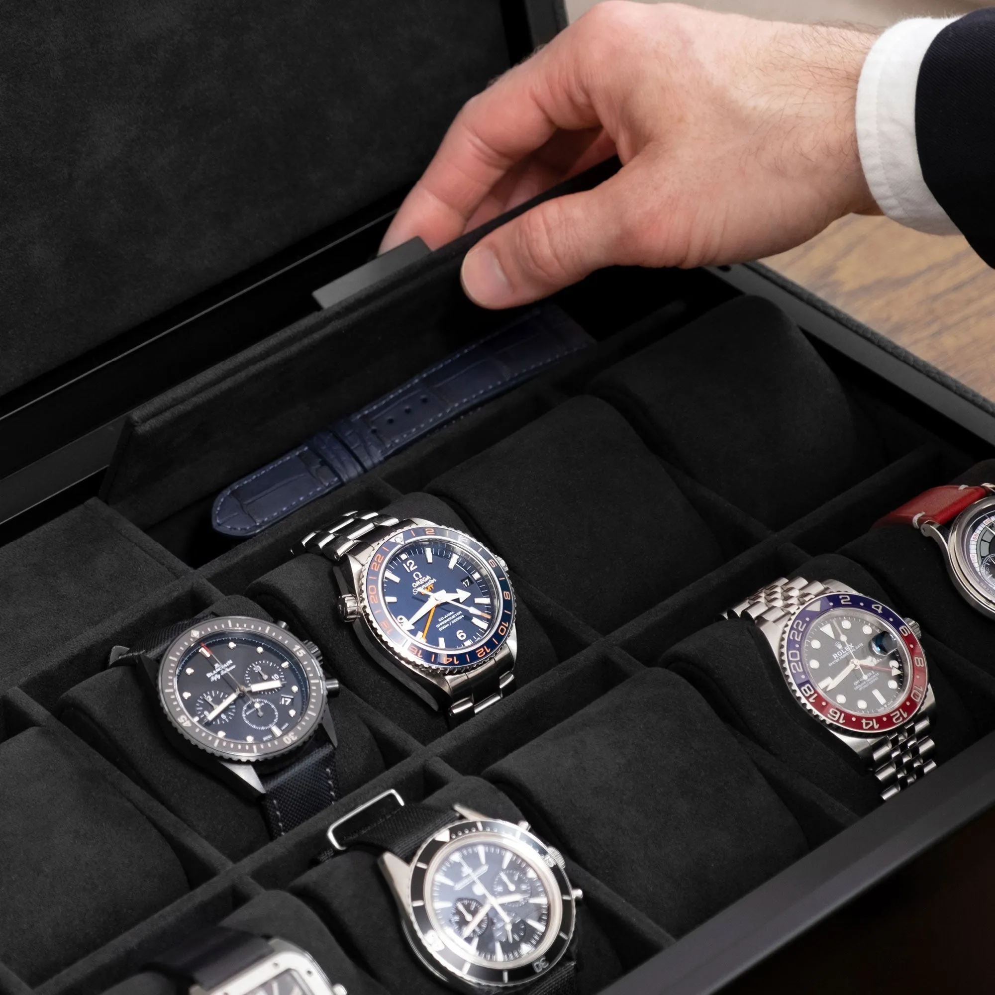 SPENCE 12 WATCH BOX - BLACK / BLACK
