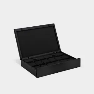 SPENCE 12 WATCH BOX - BLACK / BLACK