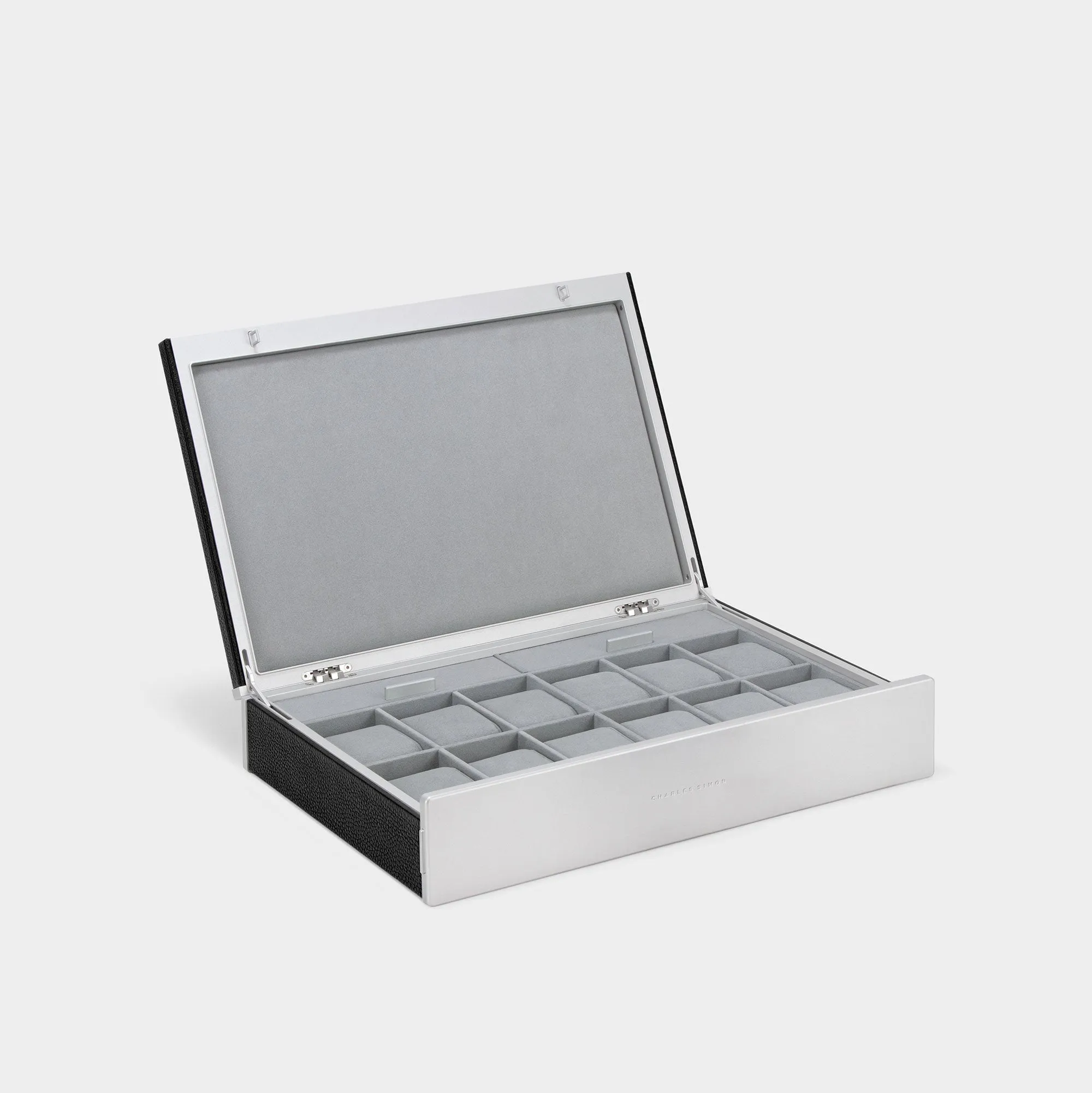 SPENCE 12 WATCH BOX - BLACK / GREY