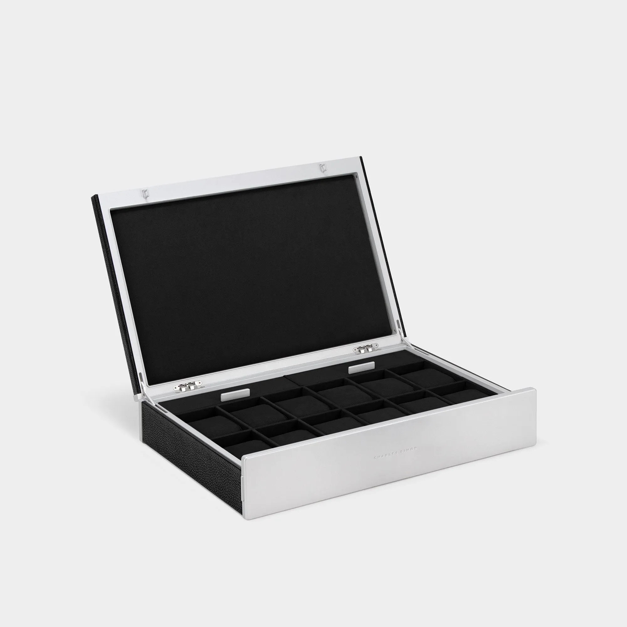 SPENCE 12 WATCH BOX - BLACK / GREY