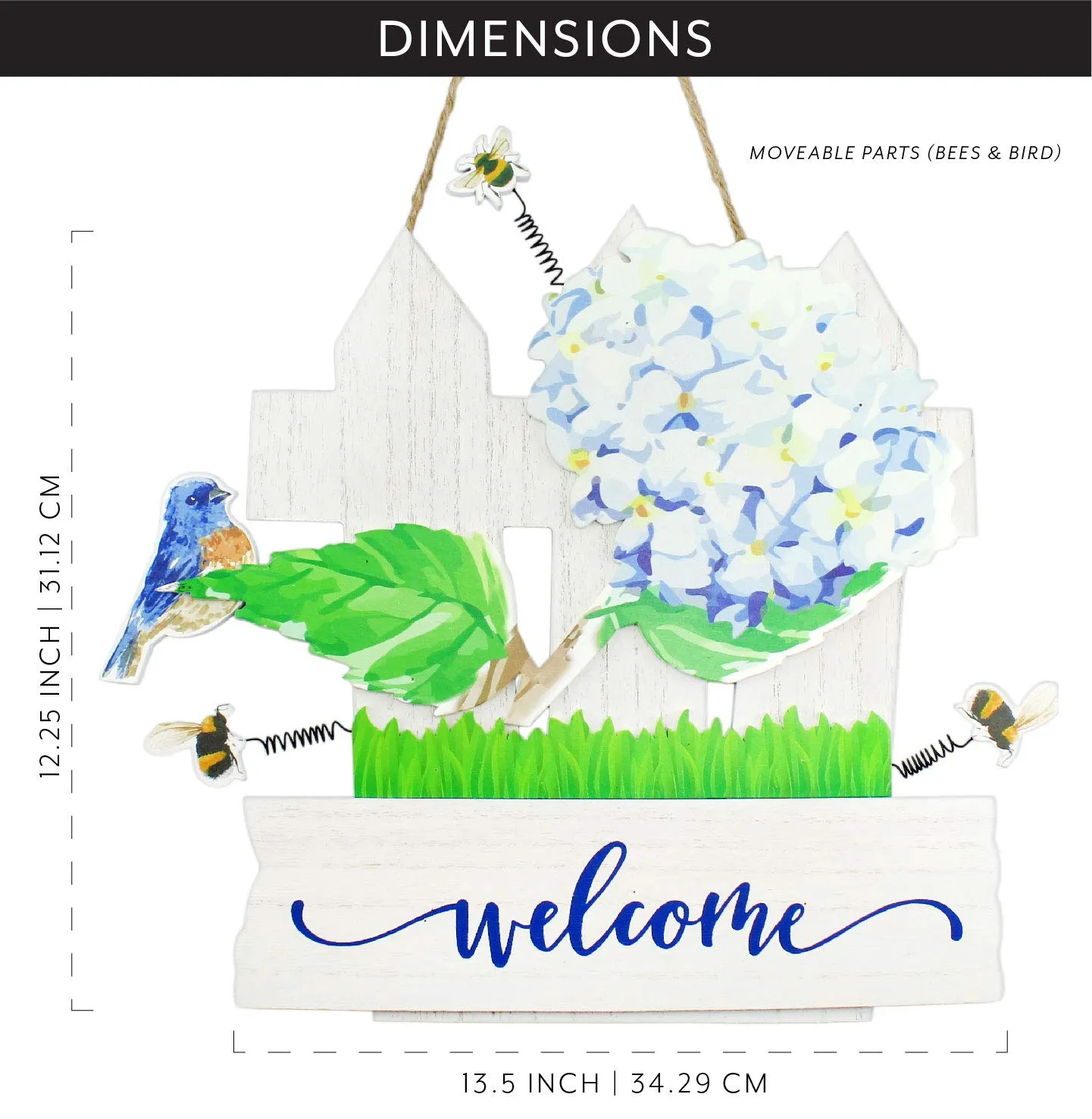 Spring Summer Wood Door Hanger (Case of 20)