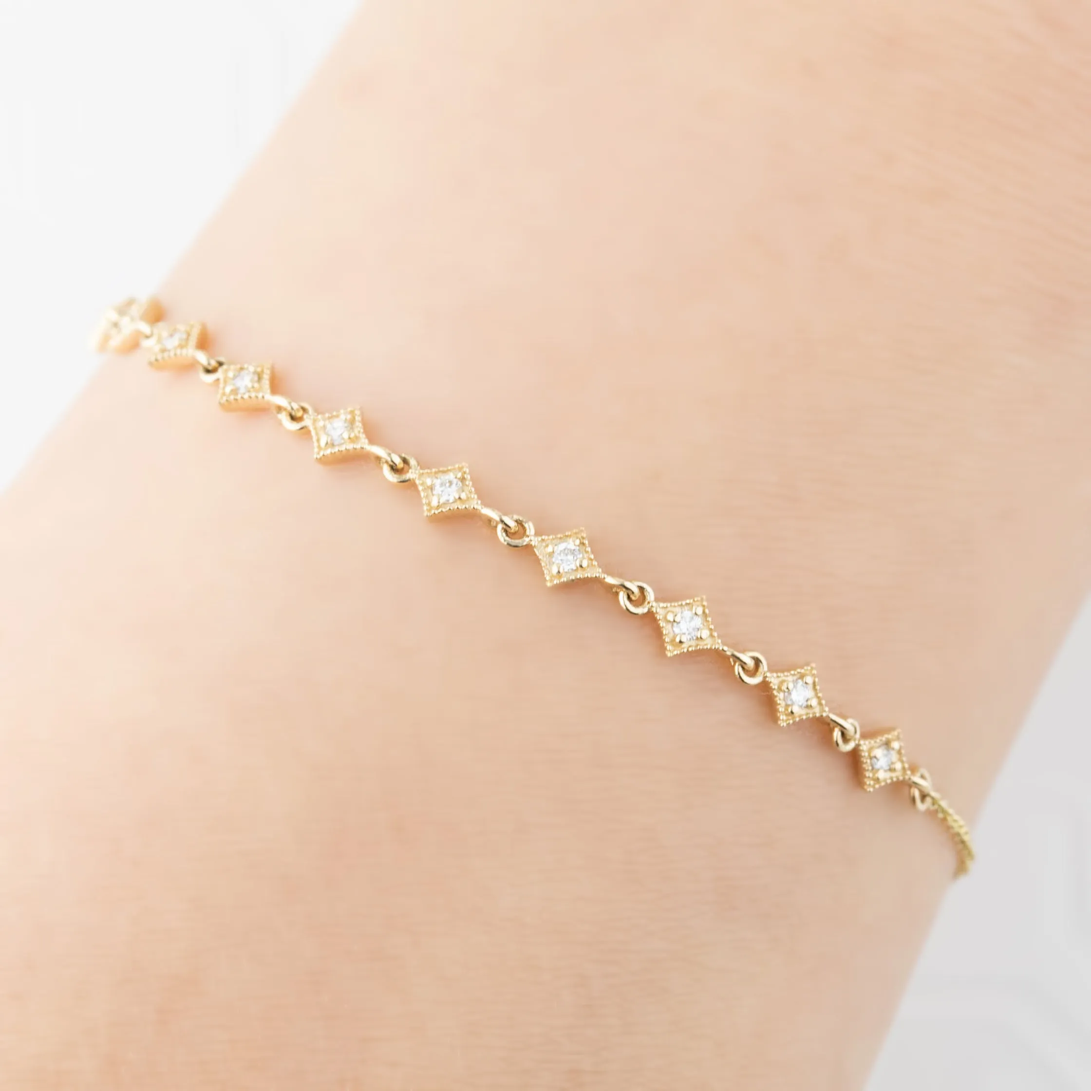 Star Diamond Tennis Bracelet