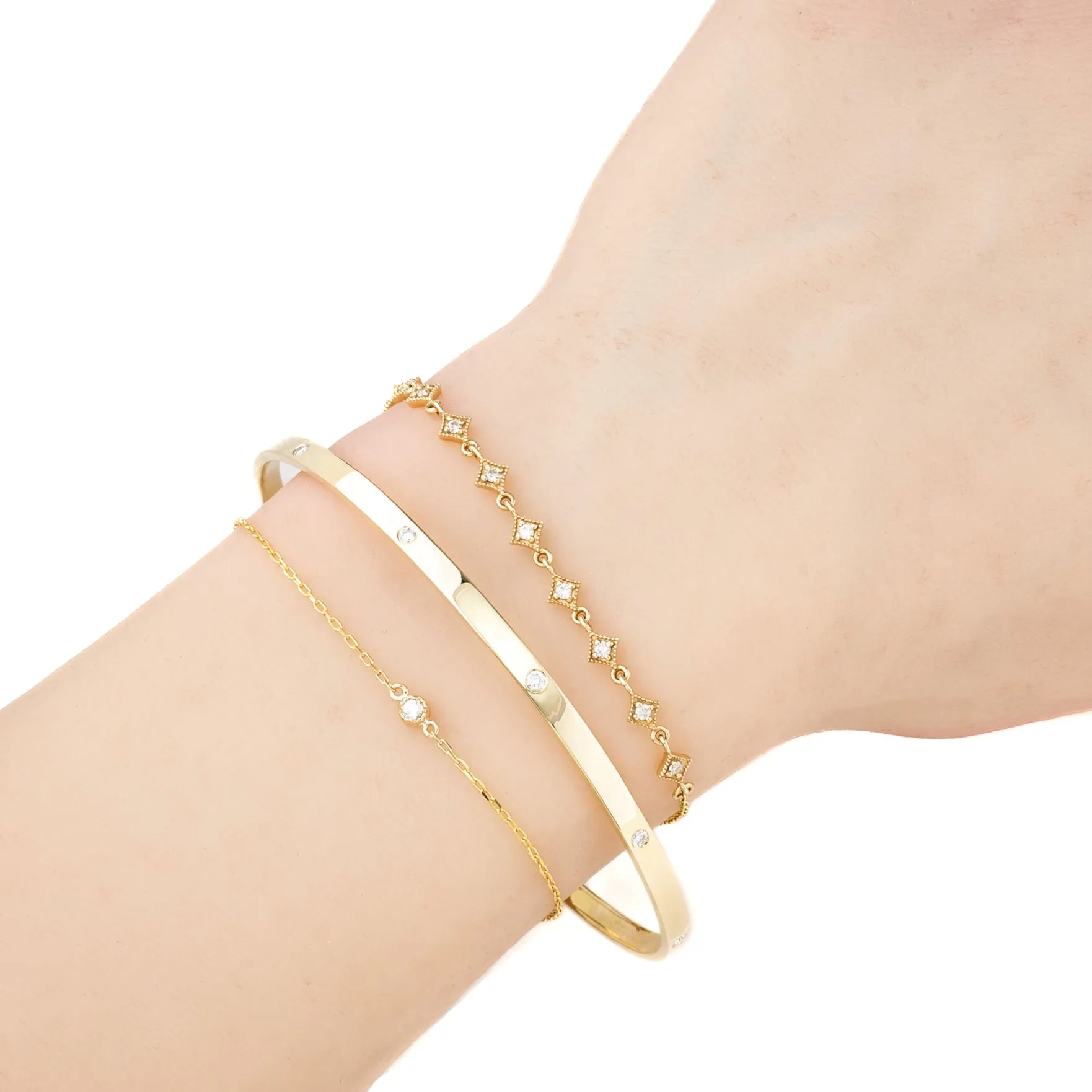 Star Diamond Tennis Bracelet