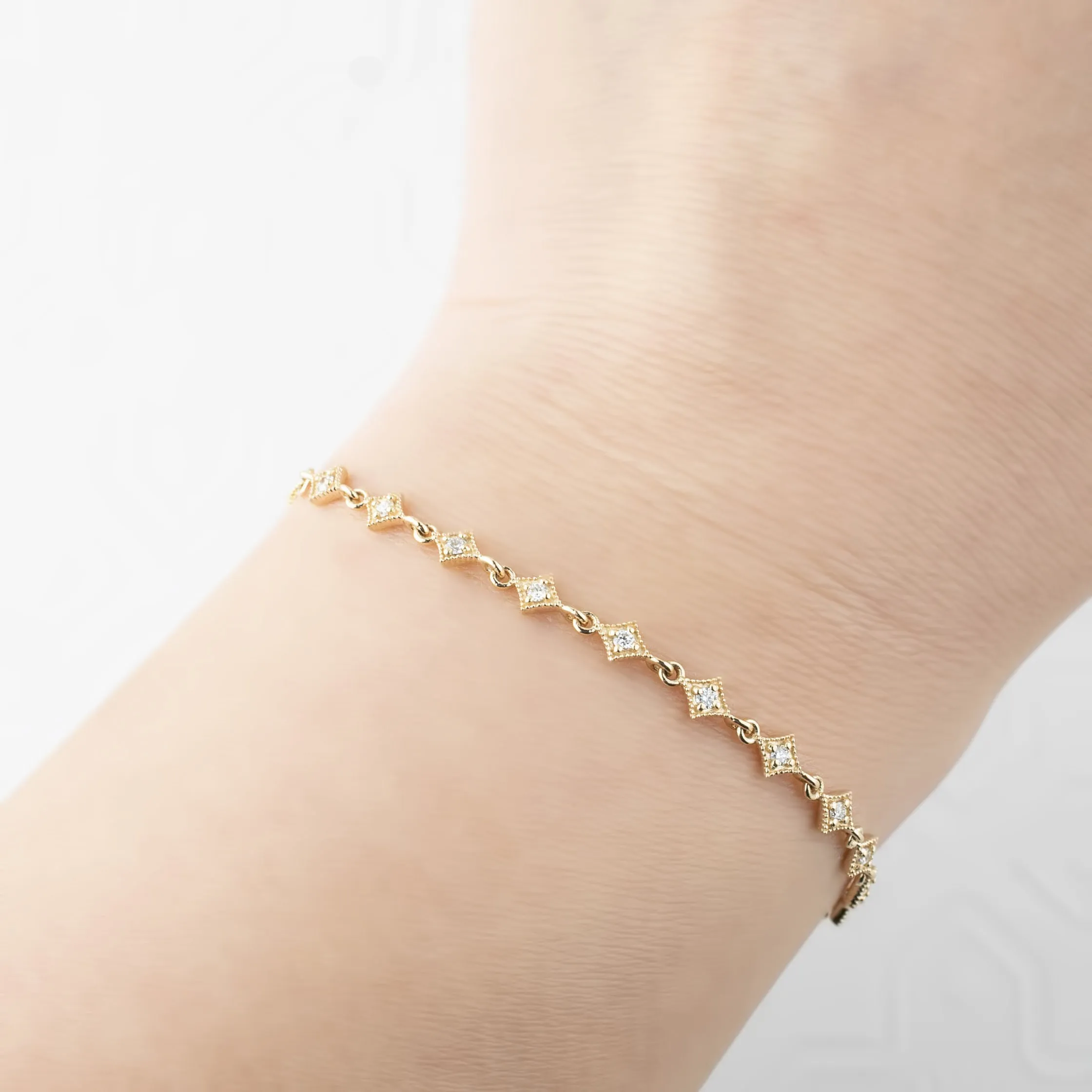 Star Diamond Tennis Bracelet