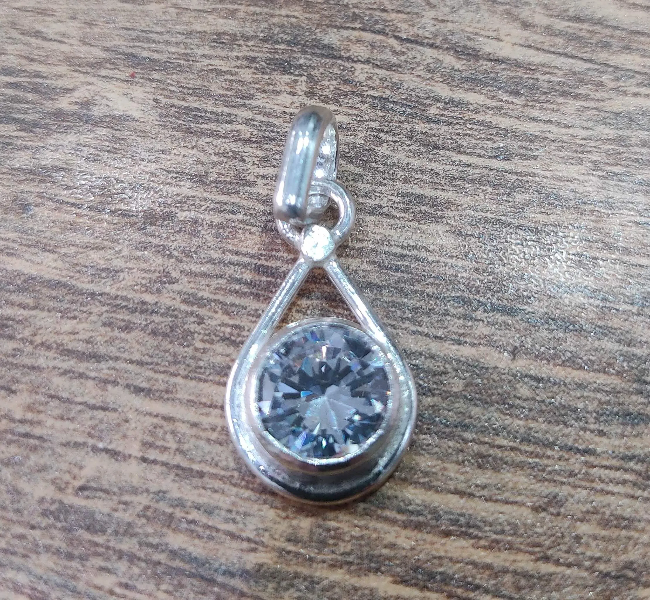 Sterling silver AD Zircon Pendant