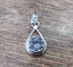 Sterling silver AD Zircon Pendant