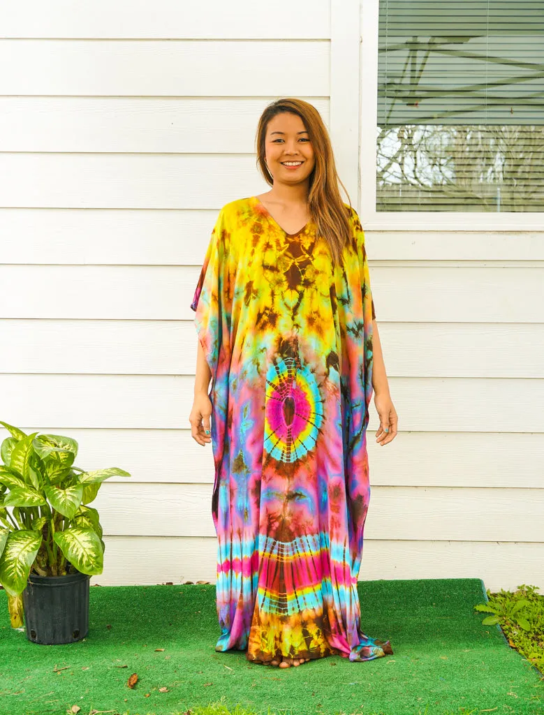 Sunburst Serenity Tie Dye Kaftan
