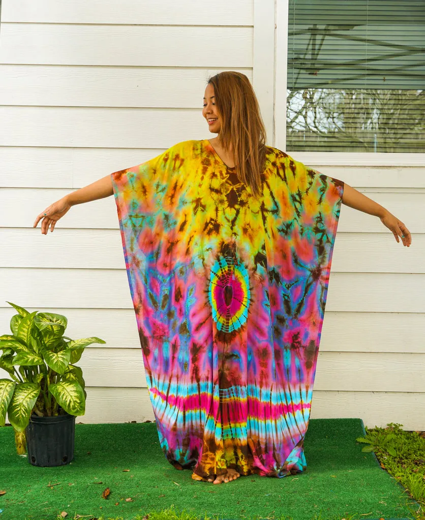 Sunburst Serenity Tie Dye Kaftan